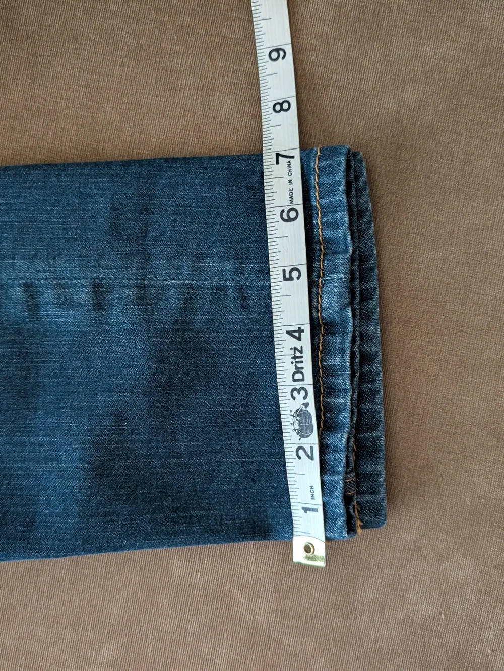 Levi's 511 Slim Jeans in Blue with Tan Patch